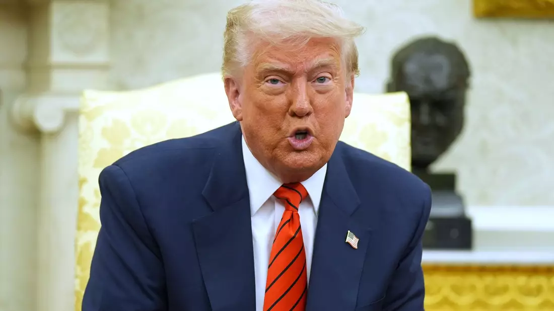 Trump will niedrigere Zinsen. (Archivbild) - Bild: Evan Vucci/AP/dpa