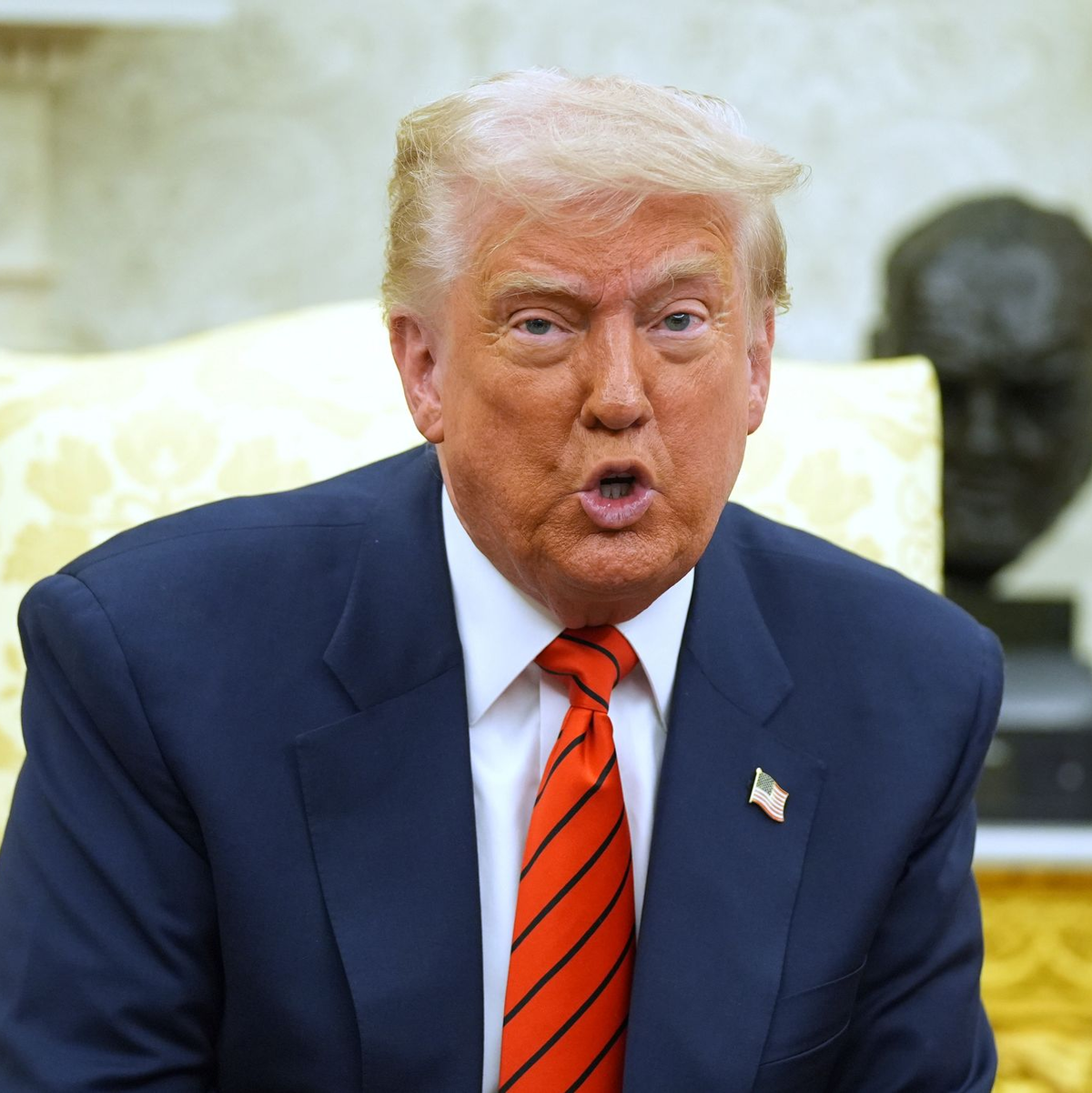 Trump will niedrigere Zinsen. (Archivbild) - Foto: Evan Vucci/AP/dpa