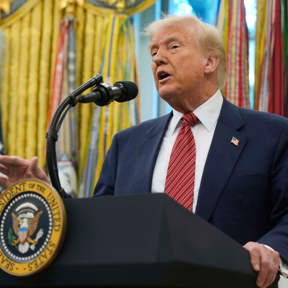 US-Präsident Donald Trump gilt als vehementer Verfechter niedrigerer Zinsen. (Archivbild) - Foto: Mark Schiefelbein/AP/dpa