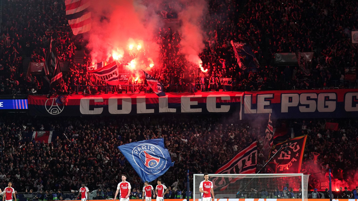 Die Fans von PSG feiern den Einzug ins Finale der Champions League. - Foto: Adam Davy/PA Wire/dpa