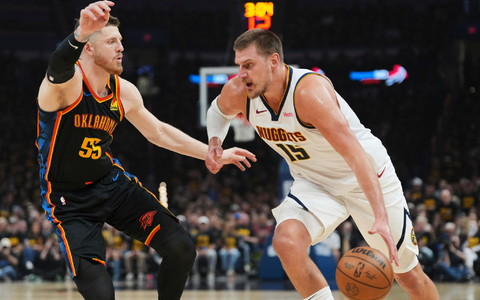 Isaiah Hartenstein und die Oklahoma City Thunder hatten die Nuggets um Nikola Jokic komplett unter Kontrolle. - Foto: Kyle Phillips/AP/dpa