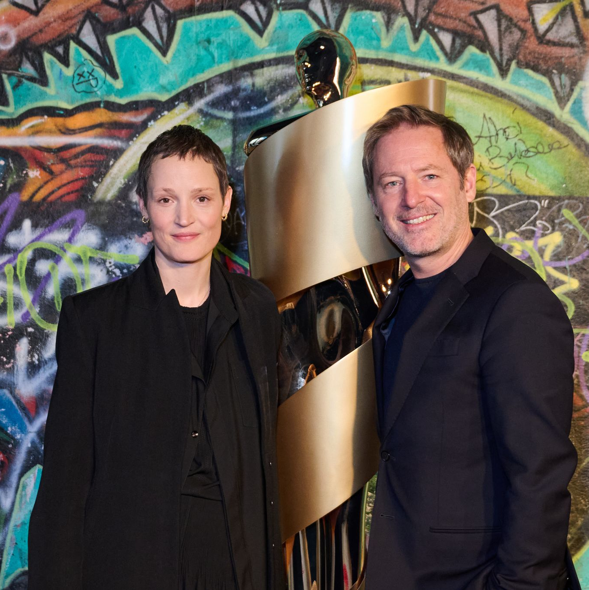 Das neue Präsidenten-Duo der Deutschen Filmakademie, Vicky Krieps und Florian Gallenberger. (Archivbild) - Foto: Annette Riedl/dpa