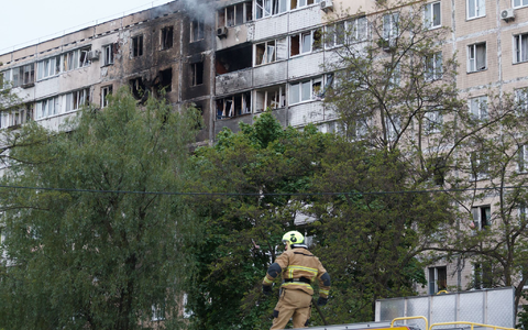 Einen schweren russischen Luftangriff auf Kiew gab es noch vor Inkrafttreten der Waffenruhe.  - Foto: Kirill Chubotin//Ukrinform/dpa