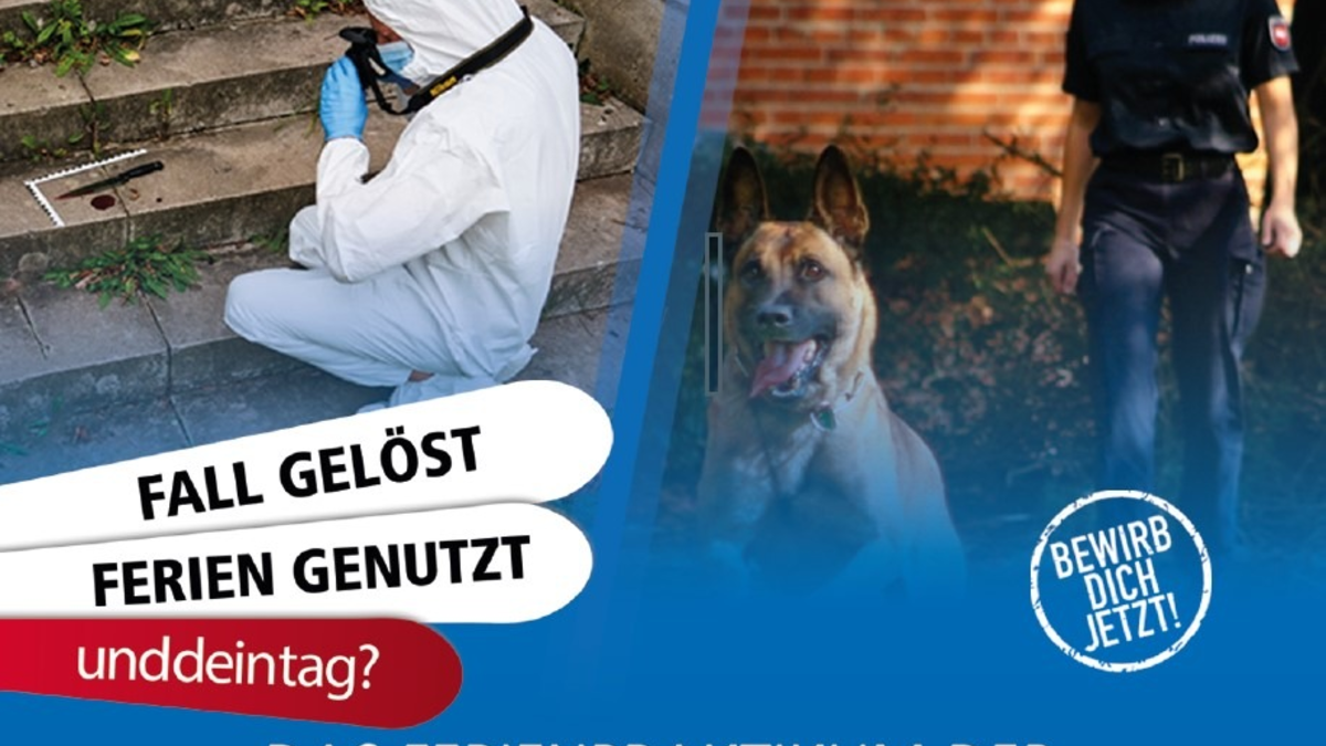 POL-WL: Polizei bietet erneut Kurzpraktika in den Sommer- und Herbstferien an - Anmeldungen ab sofort möglich - Foto: presseportal.de