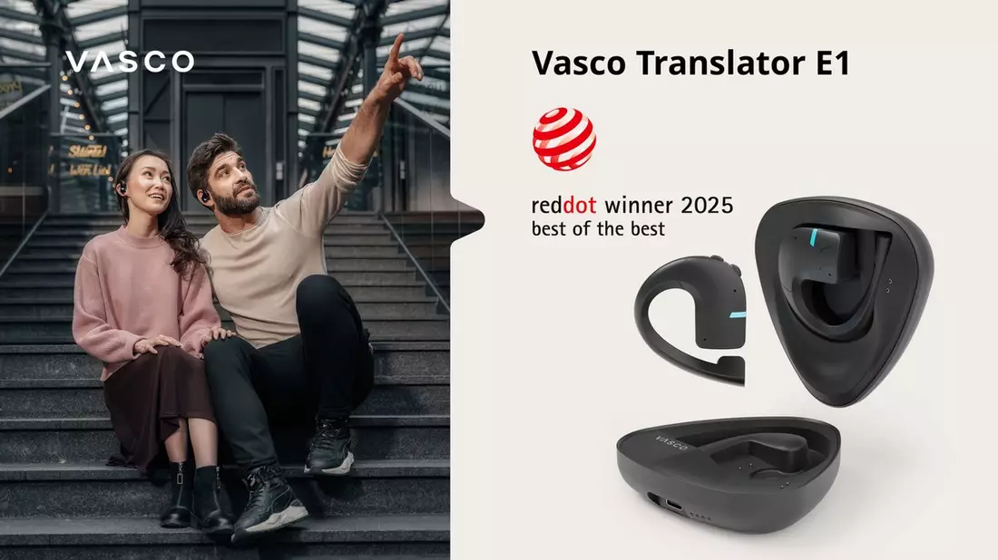Vasco Translator E1 als Best of the Best ausgezeichnet / Neuer Übersetzungskopfhörer von Vasco gewinnt Red Dot Design Award - Bild: presseportal.de
