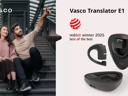 Vasco Translator E1 als Best of the Best ausgezeichnet / Neuer Übersetzungskopfhörer von Vasco gewinnt Red Dot Design Award - Foto: presseportal.de