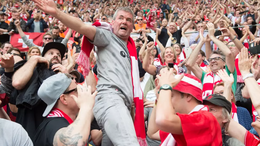Funkels Aufstieg mit Fortuna Düsseldorf. - Bild: Sebastian Kahnert/dpa