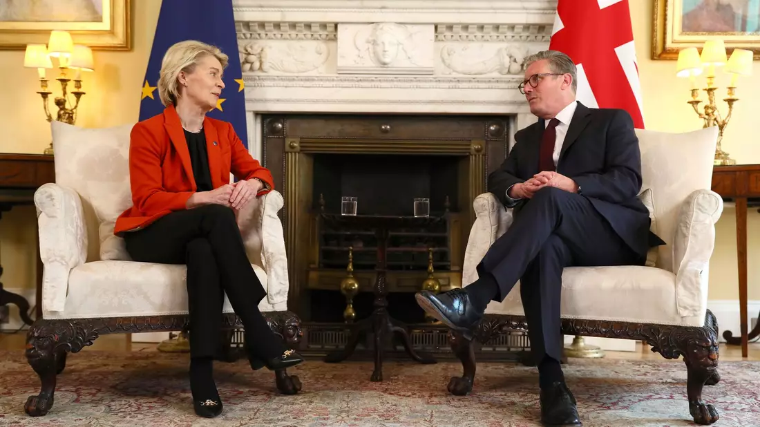 Starmer will von der Leyen erneut in London empfangen. (Archivbild) - Bild: Alishia Abodunde/Pool Getty via AP/dpa