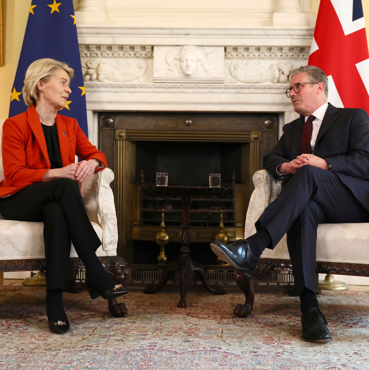 Zwischen Großbritannien und der EU stehen wichtige Gespräche an. - Foto: Alishia Abodunde/Pool Getty via AP/dpa