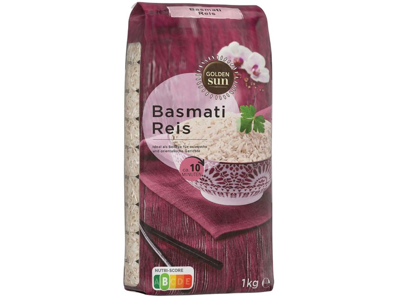 Der italienische Lieferant Agrover srl informiert über einen Warenrückruf des Produktes Golden Sun Basmati Reis, 1kg - Foto: presseportal.de