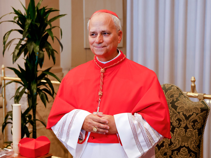 Seit 2023 war Prevost Leiter des mächtigen Dikasteriums für die Bischöfe – jener Vatikanbehörde, die weltweit Bischöfe auswählt. Nun ist er Papst. (Archivbild) - Foto: Riccardo De Luca/AP/dpa