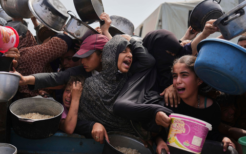 Organisationen warnen vor einer Hungersnot im Gazastreifen. (Archivbild) - Foto: Abdel Kareem Hana/AP/dpa