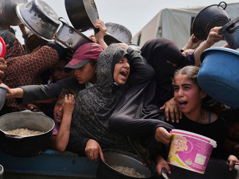 Organisationen warnen vor einer Hungersnot im Gazastreifen. (Archivbild) - Foto: Abdel Kareem Hana/AP/dpa