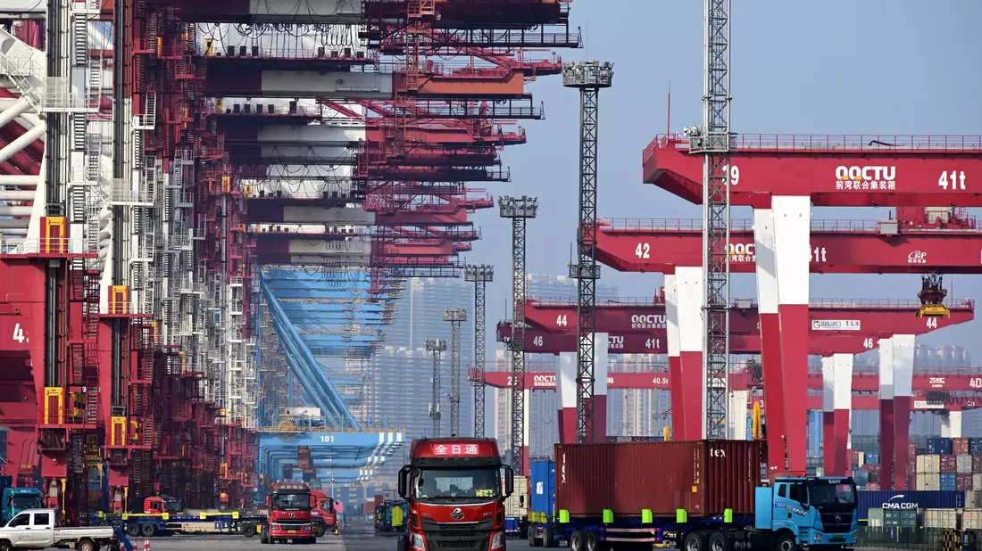 Chinas Exporte konnten zuletzt trotz Unsicherheiten im Welthandel wachsen. (Archivbild)   - Bild: ---/XinHua/dpa