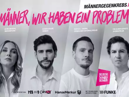 Männer, wir haben ein Problem!: yeswecan!cer startet gemeinsam mit HanseMerkur Awareness-Initiative für mehr Krebsvorsorge - Foto: presseportal.de