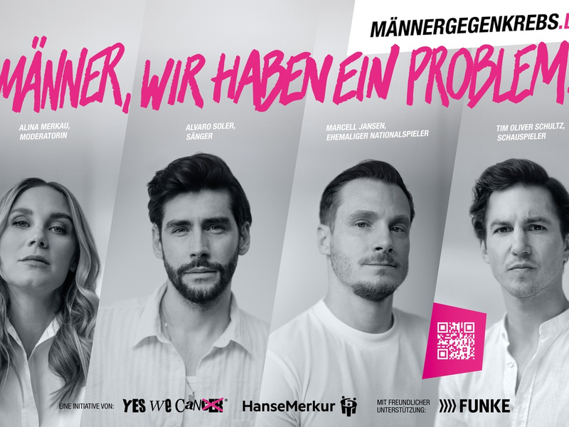 Männer, wir haben ein Problem!: yeswecan!cer startet gemeinsam mit HanseMerkur Awareness-Initiative für mehr Krebsvorsorge - Foto: presseportal.de