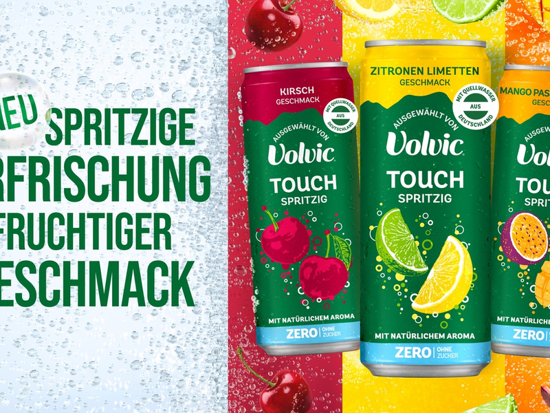 Volvic präsentiert Touch Spritzig Zero: Die prickelnde Abkühlung für den Sommer - Foto: presseportal.de