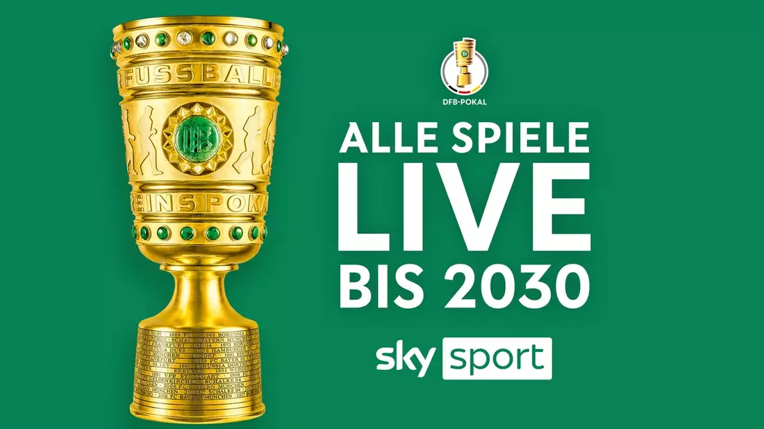 Sky Deutschland erwirbt die Live-Rechte für alle Spiele des DFB-Pokals bis 2030: alle Tore, alle Sensationen und der Traum von Berlin auch in Zukunft bei Sky Sport - Bild: presseportal.de
