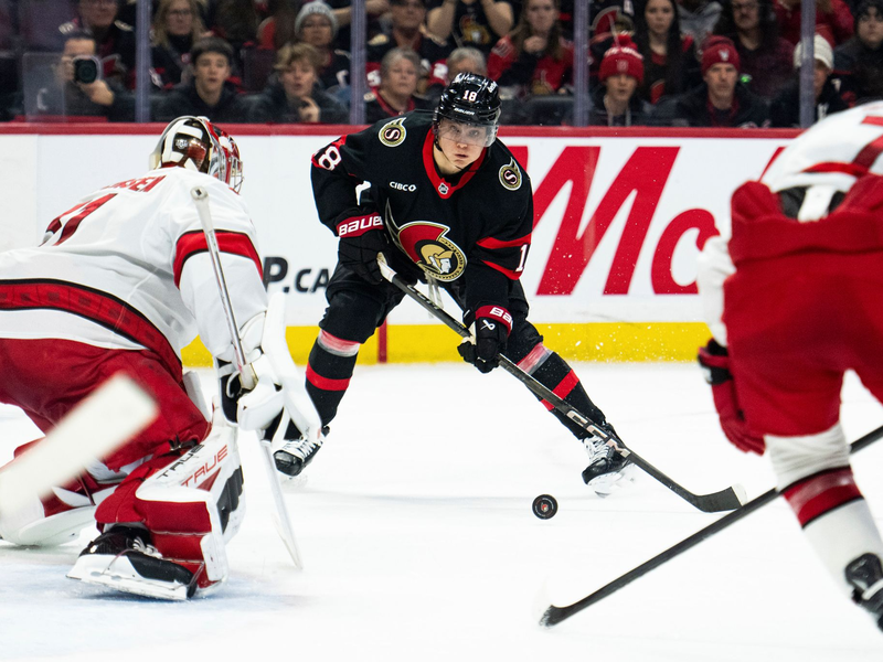 Die WM-Teilnahme von Deutschlands NHL-Star Tim Stützle wird immer wahrscheinlicher. - Foto: Spencer Colby/The Canadian Press/AP/dpa