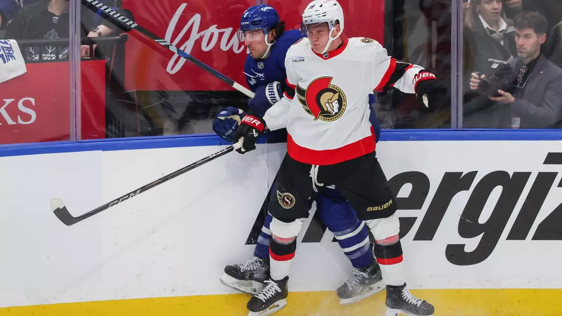 NHL-Star Tim Stützle wird für Deutschland bei der WM spielen. - Bild: Cole Burston/The Canadian Press via AP/dpa