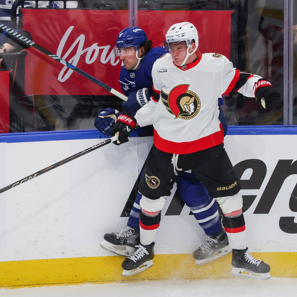 NHL-Star Tim Stützle wird für Deutschland bei der WM spielen. - Foto: Cole Burston/The Canadian Press via AP/dpa