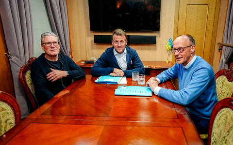 Merz reist mit dem Zug in die ukrainische Hauptstadt. - Foto: Kay Nietfeld/dpa