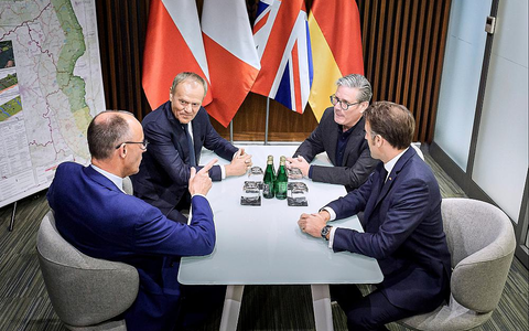 Staats- und Regierungschefs von Deutschland, Polen, UK und Frankreich reisen in die Ukraine am 09.05.2025 - Foto: Denzel, Jesco/BPA, über dts Nachrichtenagentur