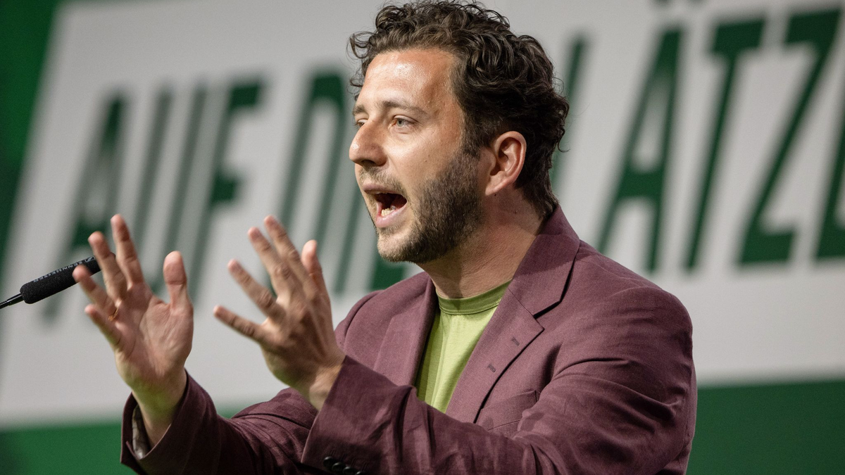 Der Grünen-Chef appelliert an die Union, den Weg für ein AfD-Verbotsverfahren freizumachen.  - Foto: Harald Tittel/dpa