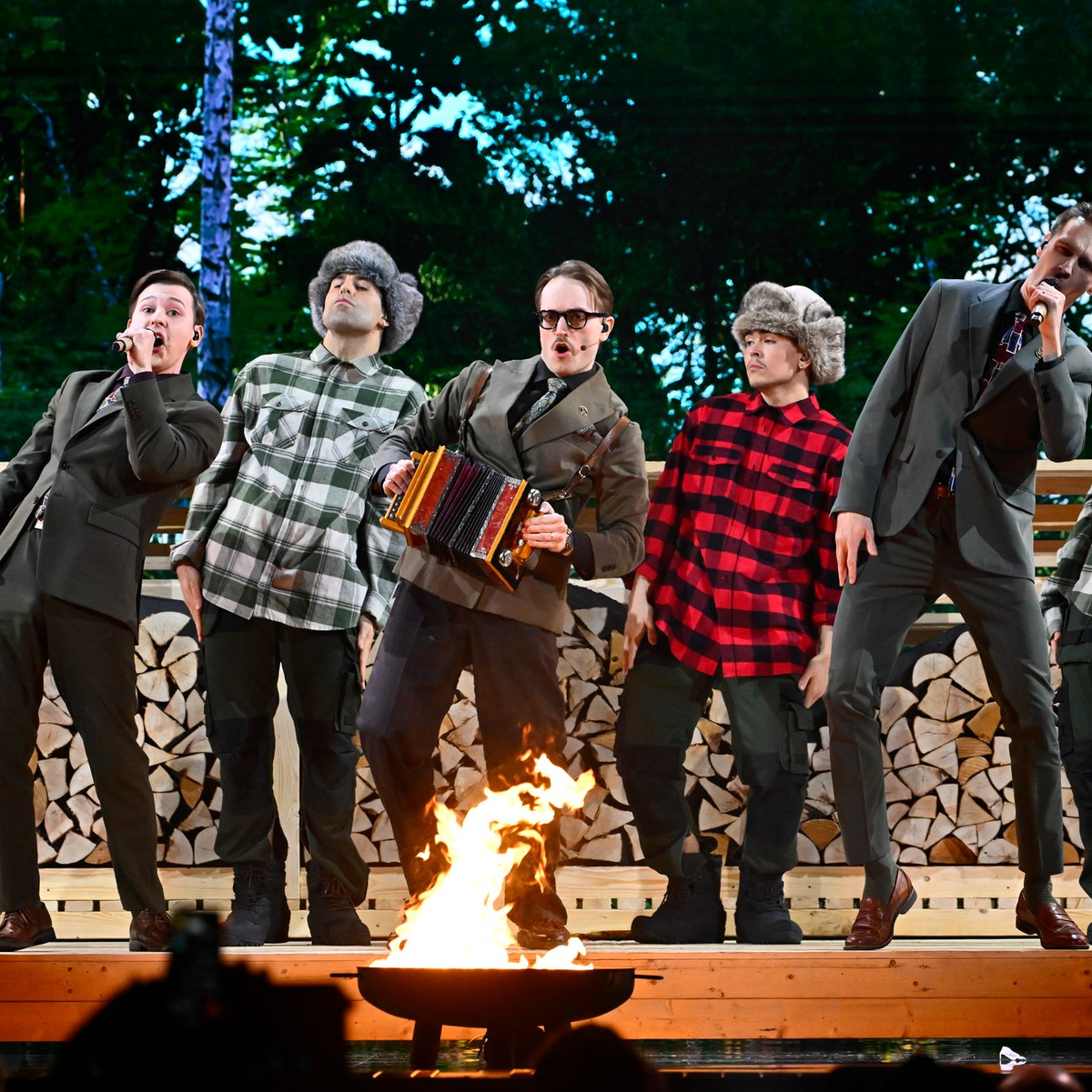 Alles aus der Trickkiste für Ohrwürmer: der schwedische Beitrag «Bara bada bastu». (Archivbild) - Foto: Anders Wiklund/TT News Agency/AP/dpa