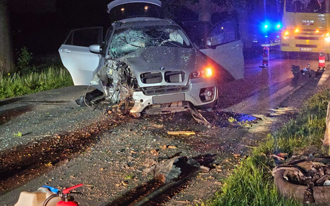 FFW Fredenbeck: PKW fährt gegen Baum / Fahrer nicht mehr vor Ort / BMW stark beschädigt - Foto: presseportal.de
