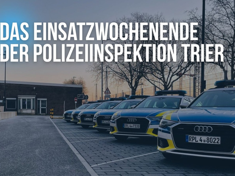 POL-PDTR: Das Einsatzwochenende der Polizeiinspektion Trier vom 15.08.2025 bis zum 17.08.2025 - Foto: presseportal.de