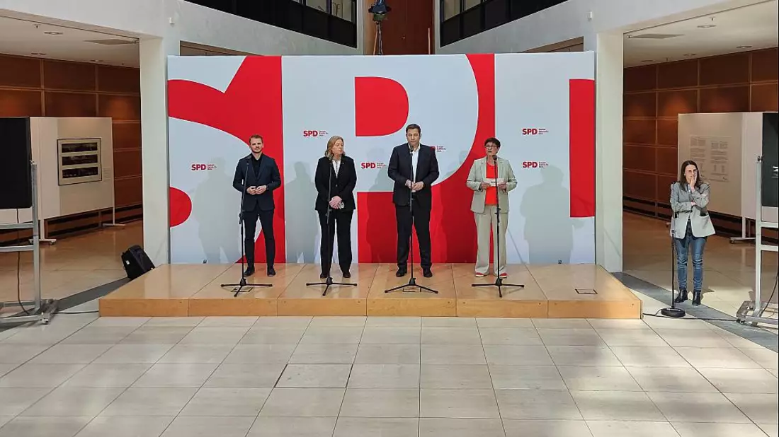 SPD-Pressekonferenz nach Gremiensitzung am 12.05.2025 - Bild: über dts Nachrichtenagentur
