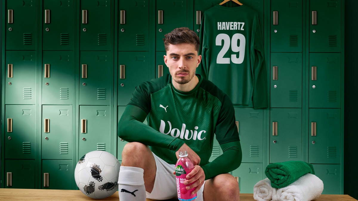 Kai Havertz und Volvic Vitamin+ - gemeinsam für natürliche, innere Stärke - Foto: presseportal.de