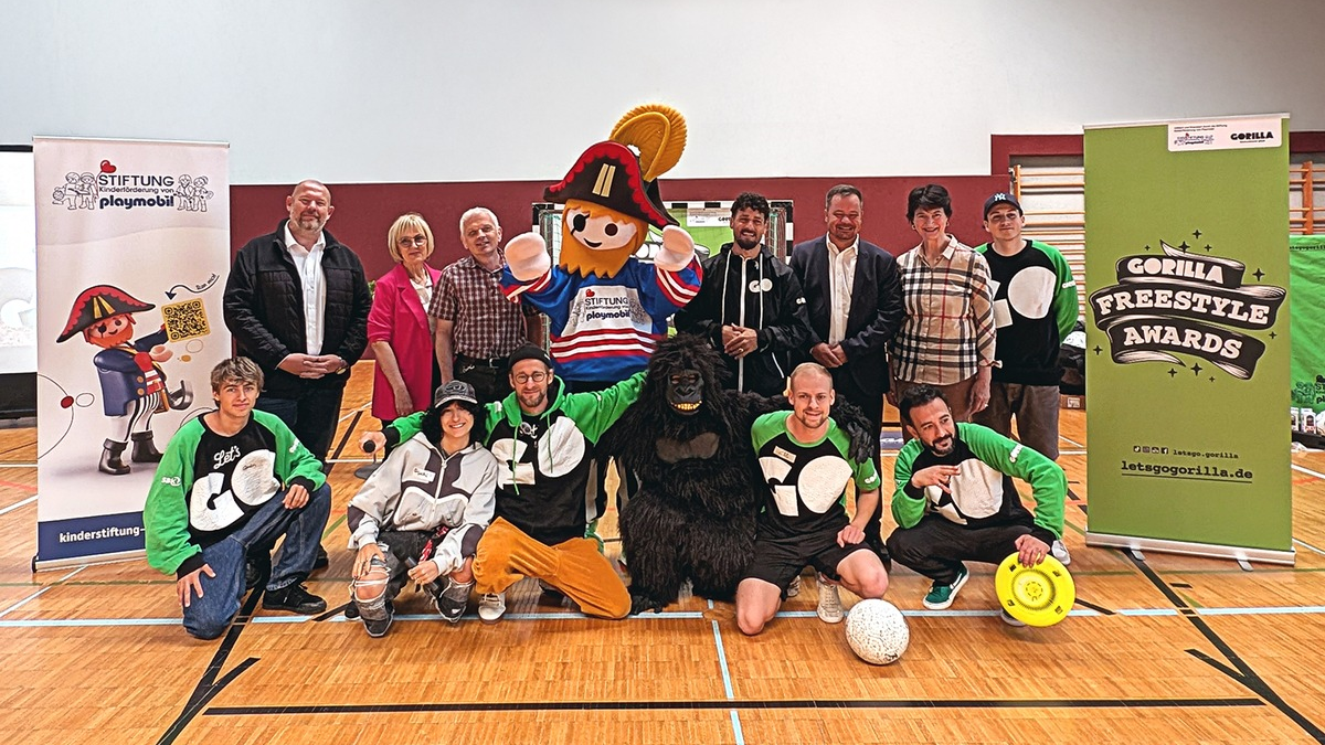 GORILLA Freestyle Awards 2025: Fünf Schulen erstmals ausgezeichnet / Stiftung Kinderförderung von Playmobil stiftet mobile Freestyle-Playgrounds im Gesamtwert von 210.000 Euro - Foto: presseportal.de