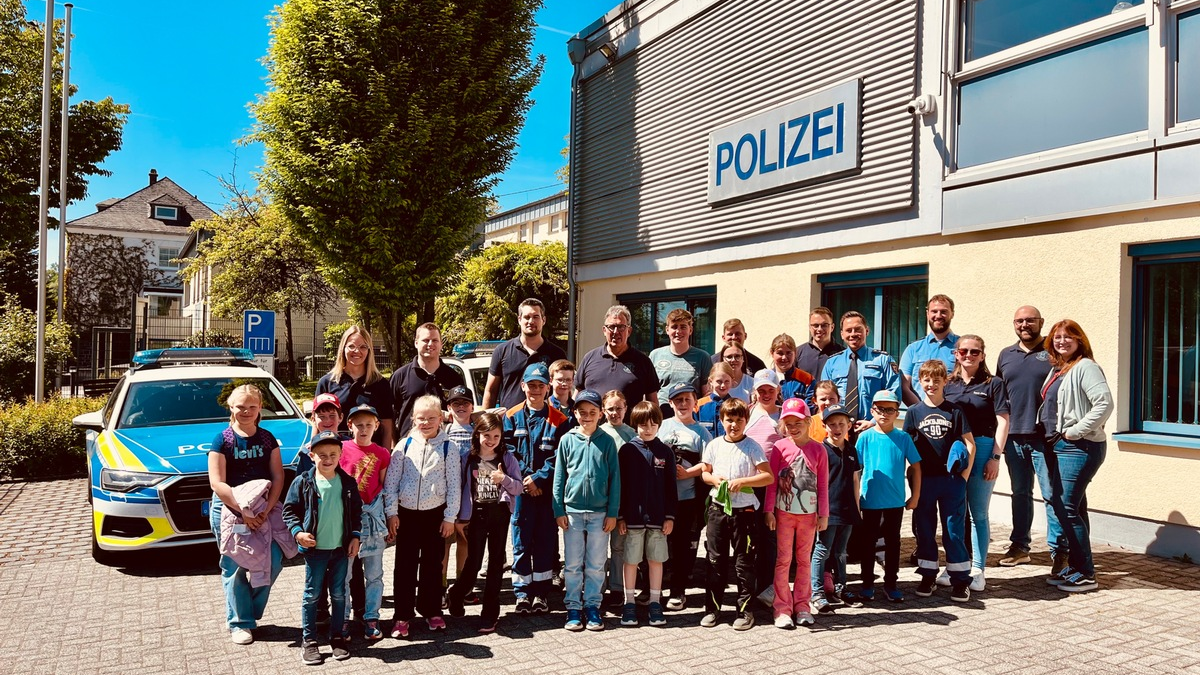POL-PDMT: Kinder- und Jugendfeuerwehr Hartenfels zu Gast bei der Polizeiinspektion Westerburg - Foto: presseportal.de