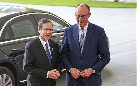 Isaak Herzog und Friedrich Merz am 12.05.2025 - Foto: über dts Nachrichtenagentur