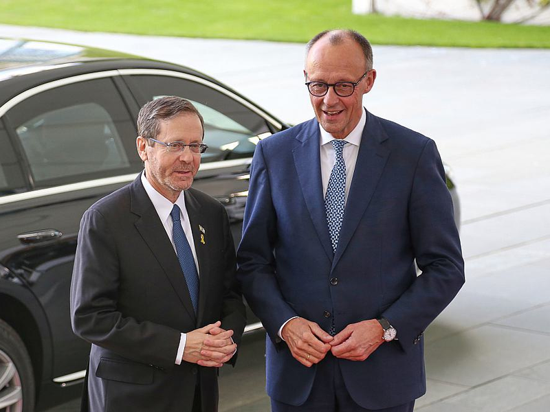 Isaak Herzog und Friedrich Merz am 12.05.2025 - Foto: über dts Nachrichtenagentur