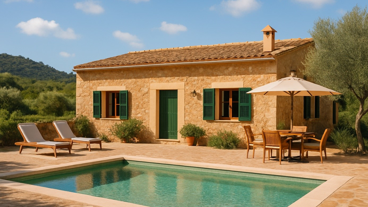 Die Deutschen lieben es, schöne Fincas in Manacor auf Mallorca zu mieten - Foto: Redaktion (mithilfe von KI kreiert)