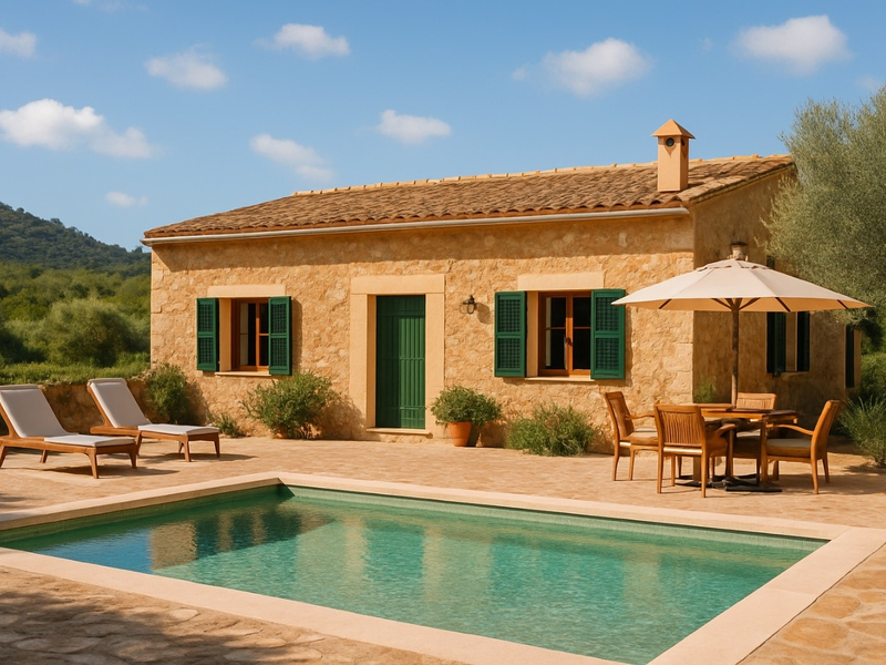 Die Deutschen lieben es, schöne Fincas in Manacor auf Mallorca zu mieten - Foto: Redaktion (mithilfe von KI kreiert)