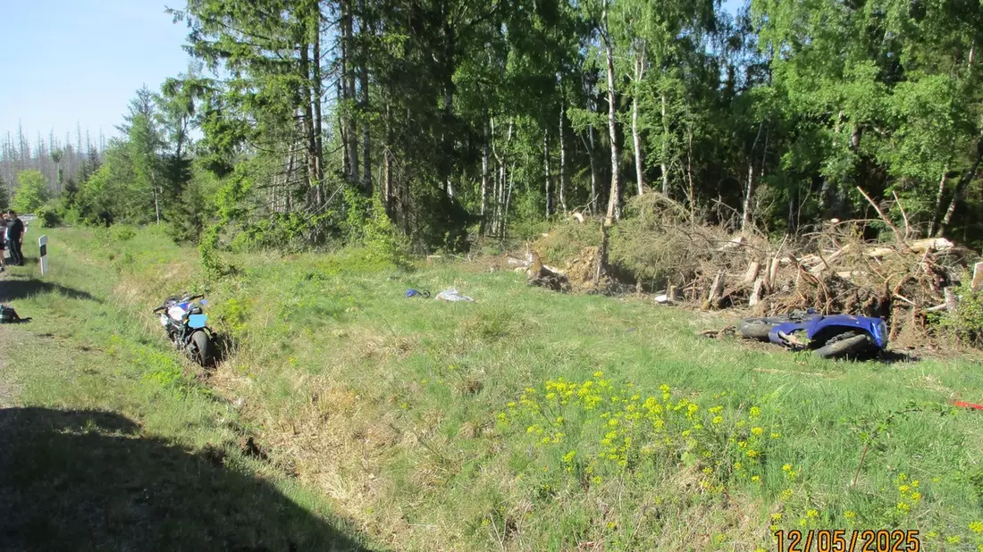 POL-GS: Polizeistation Braunlage: Krad Unfall mit einer schwer verletzten Person - Bild: presseportal.de