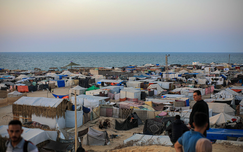 Im Gazastreifen ist praktisch die gesamte Bevölkerung vertrieben (Archivbild). - Foto: Rizek Abdeljawad/XinHua/dpa Im Gazastreifen ist praktisch die gesamte Bevölkerung vertrieben (Archivbild). - Foto: Rizek Abdeljawad/XinHua/dpa