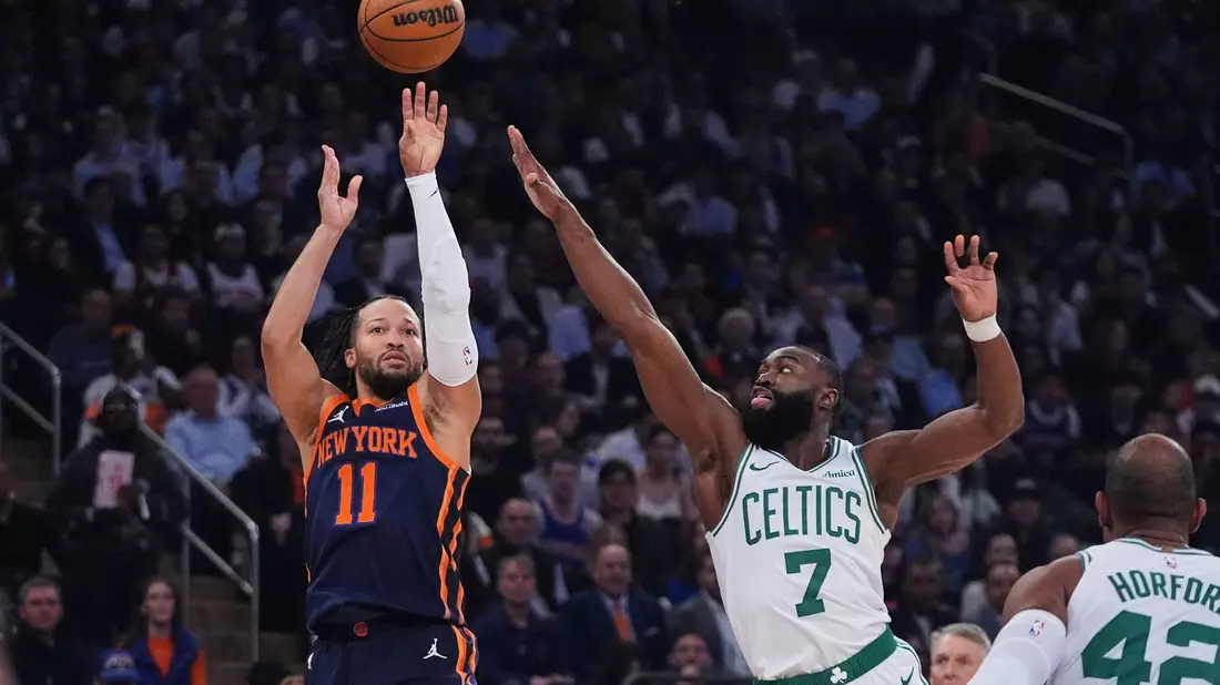 Jalen Brunson führte die Knicks zum dritten Sieg gegen die Celtics. - Bild: Frank Franklin II/AP/dpa