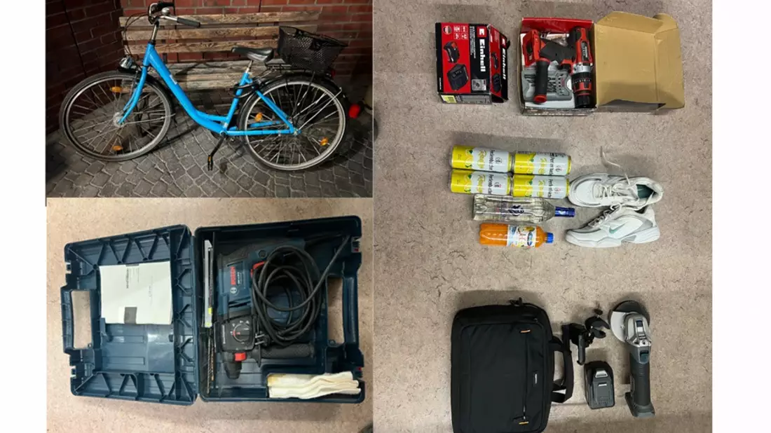 POL-MS: Nach Flucht mit dem Fahrrad in die Aa gestürzt - 37-Jähriger nach mutmaßlichen Diebstählen gestellt und durch Feuerwehr geborgen - Zeugen und Eigentümer gesucht - Bild: presseportal.de