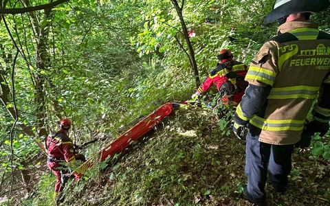 FW-EN: Unfall am Silbersee - Aufwändige Rettung eines 16-jährigen Jugendlichen - Foto: presseportal.de