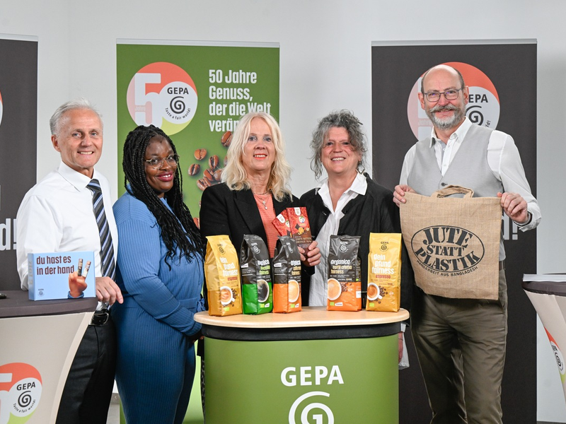 50 Jahre GEPA - Taste a fair world! / 10,9 Prozent mehr Umsatz in 2024; Fairness zählt: Blick nach vorn - Foto: presseportal.de