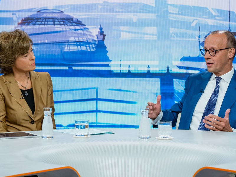 maybrit illner im ZDF: Was können Sie schaffen, Herr Merz? - Foto: presseportal.de