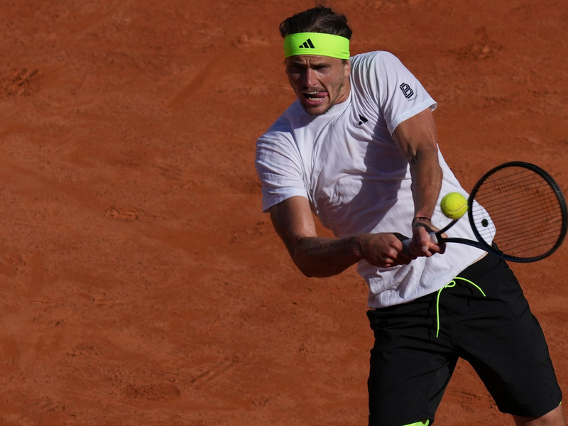 Alexander Zverev schaffte es ins Viertelfinale von Rom - Foto: Alfredo Falcone/LaPresse via AP/dpa