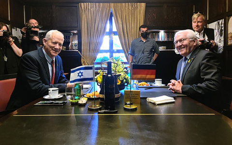 Frank-Walter Steinmeier und Benny Gantz am 14.05.2025 - Foto: über dts Nachrichtenagentur