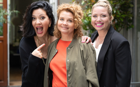 Jasmin Shakeri Annette Frier Caroline Frier Frier & 50 - Am Ende meiner Tage - Foto: Joyn/Michael Kötschau, presseportal.de