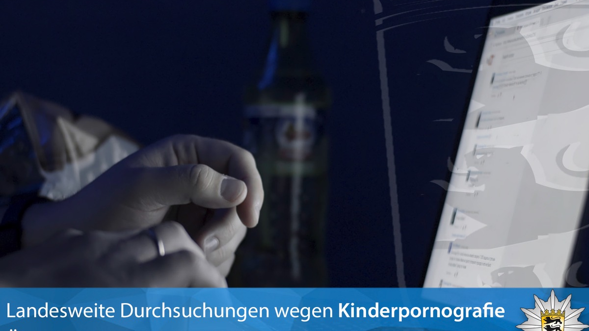 LKA-BW: Gemeinsame Pressemitteilung des Cybercrime-Zentrums und des Landeskriminalamts Baden-Württemberg: Landesweite Durchsuchungen wegen Kinderpornografie - Foto: presseportal.de